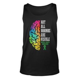 Mental Health Awareness Matters Not All Wounds Are Visible Unisex Tank Top - Seseable