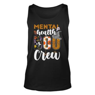 Mental Health Boo Crew Halloween Matching Counselor Tank Top - Thegiftio UK