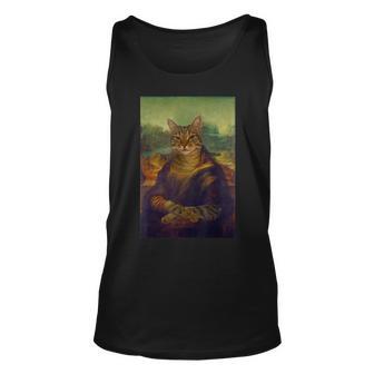 Meowing Lisa Cat Cat Art Cat Lover Cat Owner Tank Top - Seseable