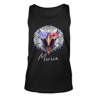 Merica Patriotic Eagle Design Unisex Tank Top - Thegiftio UK