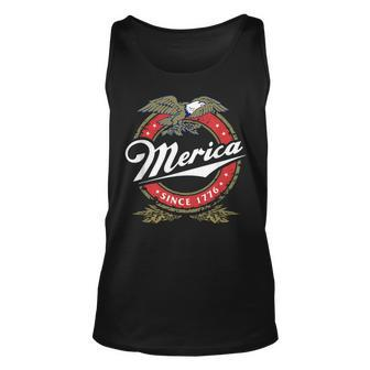 Merica Since 1776 Funny 4Th Of July Merica Since 1776 Unisex Tank Top - Seseable