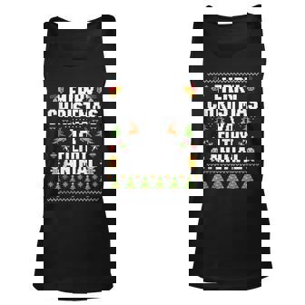 Merry Christmas Animal Filthy Ya Ugly Sweater Style Matching Tank Top | Mazezy