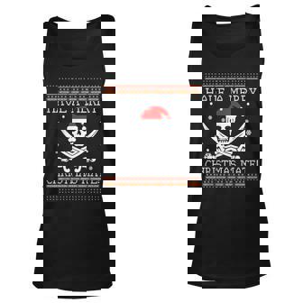 Merry Christmas Mate-Ugly Pirate Christmas Sweater T Tank Top | Mazezy