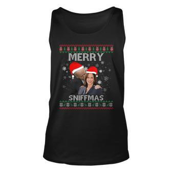 Merry Sniffmas Christmas Anti Biden Kamala Ugly Xmas Sweater Tank Top - Monsterry AU