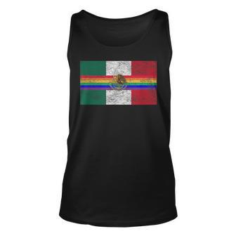 Mexico Lgbtq Gay Pride Day National Flag Mexican Parade Unisex Tank Top | Mazezy