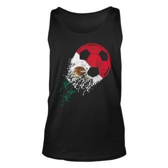 Mexico Soccer Mexican Flag Pride Soccer Player Unisex Tank Top | Mazezy