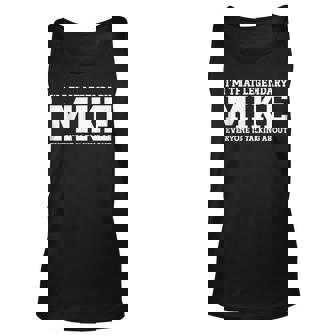 Mike Personal Name First Name Funny Mike Unisex Tank Top | Mazezy