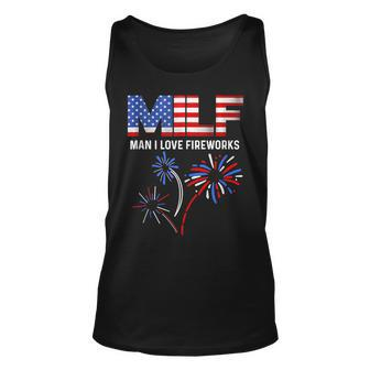 Milf Man I Love Fireworks American Patriotic July 4Th Tank Top