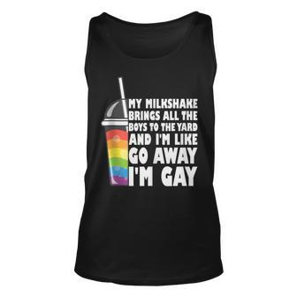My Milkshake Brings All The Boys To The Yard Lgbtq Gay Pride Tank Top | Mazezy