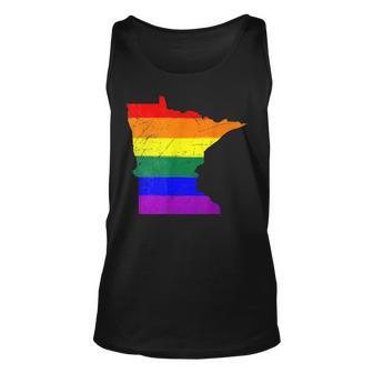 Minnesota Gay Pride Flag Unisex Tank Top | Mazezy