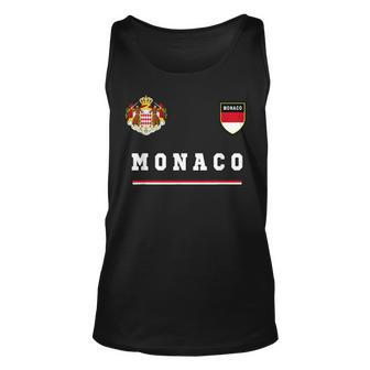 Monaco SportSoccer Jersey Flag Football Unisex Tank Top | Mazezy