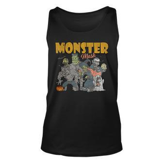 Monster Mash Vintage Ghost Halloween Tank Top - Seseable