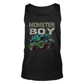 Monster Truck Boy Family Matching Monster Truck Lovers Tank Top - Monsterry DE
