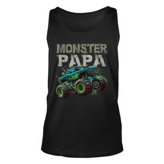 Monster Truck Papa Family Matching Monster Truck Lovers Tank Top - Monsterry CA