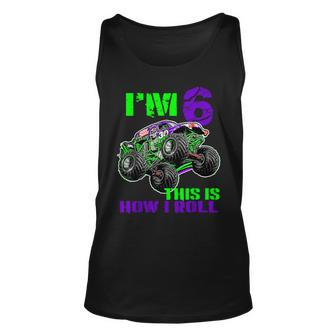 Monster Trucks Are My Jam 6Th Birthday Boy 6 Years Old Tank Top - Monsterry