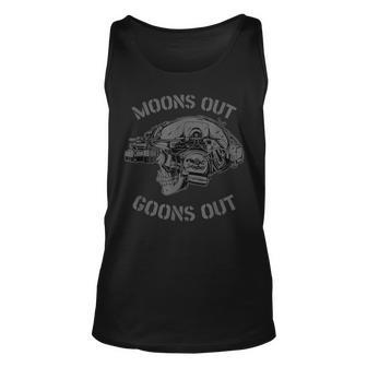 Moon's Out Goons Out Skull Helmet Nvgs Nsw Swcc Dbg Pin Tank Top - Seseable