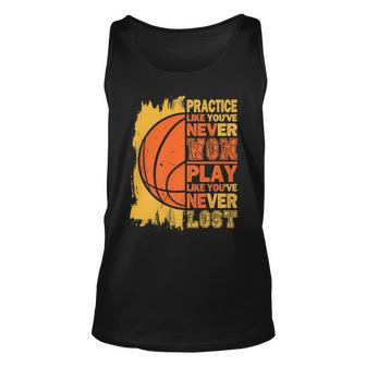 Motivational Basketball Quote Basketball Player Unisex Tank Top | Mazezy
