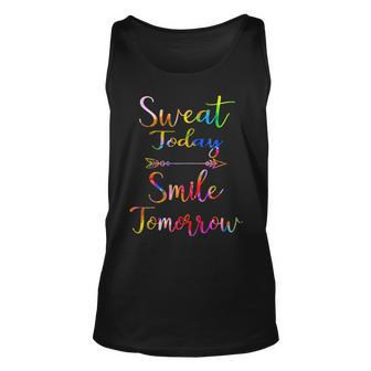Motivational Workout Fun Design For Gym Rats Sweat Today Unisex Tank Top | Mazezy