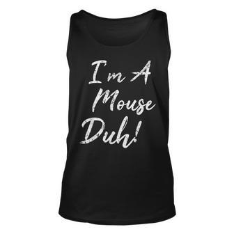 Im A Mouse Duh Vintage Halloween Costume For Mouse Lovers Tank Top | Mazezy