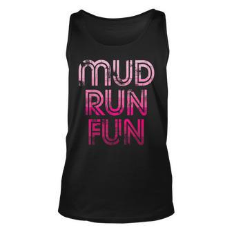 Mud Run Fun Mudder Pink Trail Running And Mudding Tank Top - Seseable