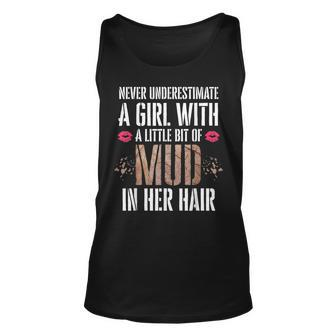 Mud Run Running Team Muddy Hair Never Underestimate A Girl Running Tank Top | Mazezy