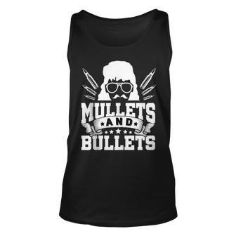Mullet & Bullets - Funny Redneck Mullet Unisex Tank Top | Mazezy DE