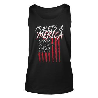 Mullets Merica Eagle Us American Flag 4Th Of July Patriotic Unisex Tank Top - Monsterry CA