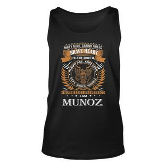 Munoz Name Gift Munoz Brave Heart Unisex Tank Top - Seseable