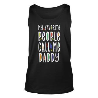 My Favorite People Call Me Papa For Grandpa Fathers Unisex Tank Top - Seseable
