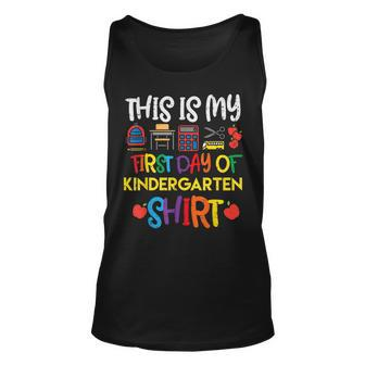 My First Day Of Kindergarten Back To Boys Girls Kids Unisex Tank Top - Monsterry CA