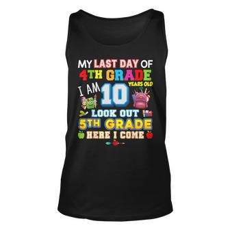 My Last Day Of 4Th Grade 5Th Here I Come So Long Graduate Unisex Tank Top | Mazezy