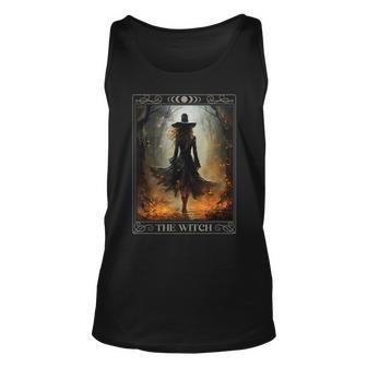 Mystical Witch Tarot Walking In The Forest Halloween Gothic Tank Top - Seseable