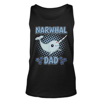 Narwhal Dad Daddy Fathers Day Narwhal For Dad Tank Top | Mazezy