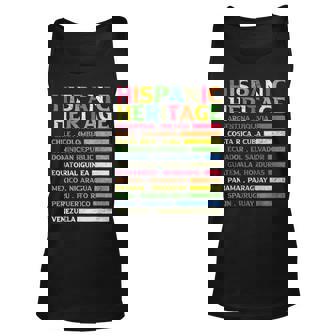 National Latino Countries Flag Hispanic Heritage Month 2023 Tank Top | Mazezy