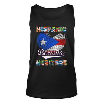 National Hispanic Heritage Month Puerto Rico Flag Boricua Tank Top - Seseable