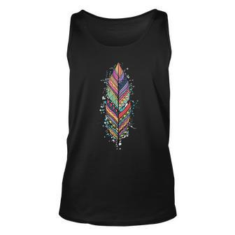 Native American Feather Indian Design Unisex Tank Top | Mazezy