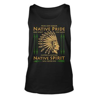 Native American Indian Pride Usa Chief Cherokee Tank Top | Mazezy