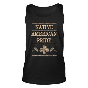 Native American Pride Feather Indigenous Peoples Day Gift Unisex Tank Top | Mazezy