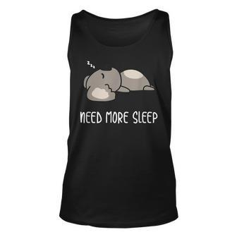 Need More Sleep Sleepy Koala Cute Sleeping Unisex Tank Top - Thegiftio UK