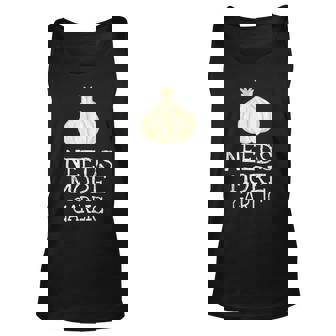 Needs More Garlic Garlicologist Cooking Gifts Chef Outfit Unisex Tank Top - Thegiftio UK