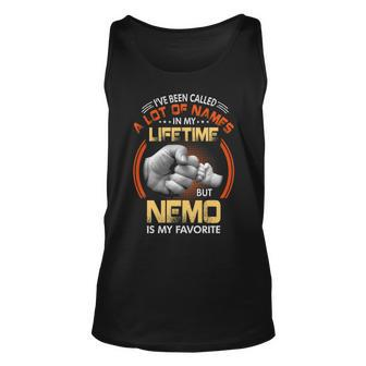 Nemo Grandpa Gift A Lot Of Name But Nemo Is My Favorite Unisex Tank Top - Seseable