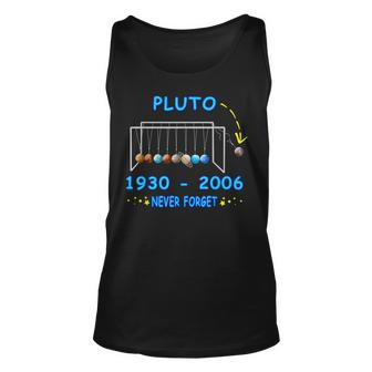 Never Forget Pluto Funny Planet Pluto Unisex Tank Top - Monsterry DE