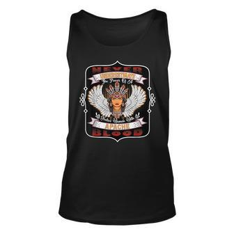Never Underestimate A Native Woman With Apache Blood Unisex Tank Top - Seseable
