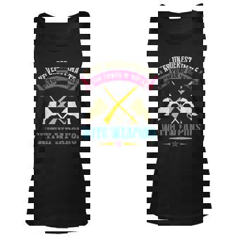 Never Underestimate Power Of Girls With Weapons Color Guard Unisex Tank Top | Seseable CA