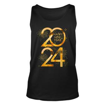 New Years Eve Party Supplies 2024 Happy New Year Fireworks Tank Top - Monsterry UK