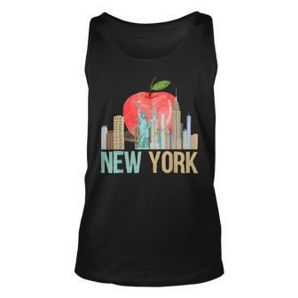 New York City Nyc Iconic Skyline Big Apple Gift Souvenir Unisex Tank Top | Mazezy