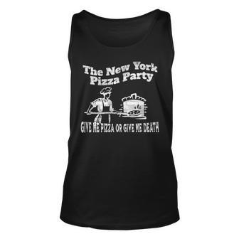 New York Pizza Party Give Me Pizza Give Me Death Nyc Ovens Pizza Tank Top | Mazezy