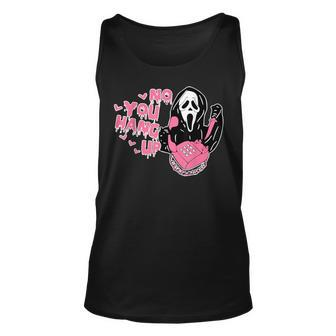 No You First Hang Up Screaming Ghost Calling Halloween Tank Top - Seseable