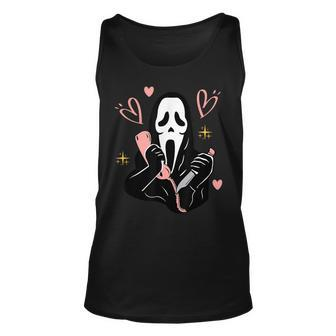 No You Hang Up First Ghost Calling Halloween Halloween Tank Top | Mazezy
