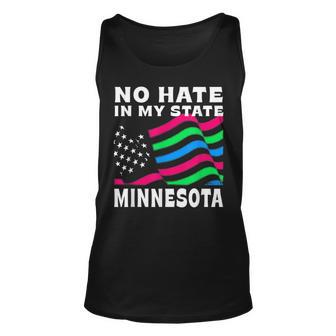 No Hate In My State Lgbt Polysexual Pride Multisexual Unisex Tank Top | Mazezy